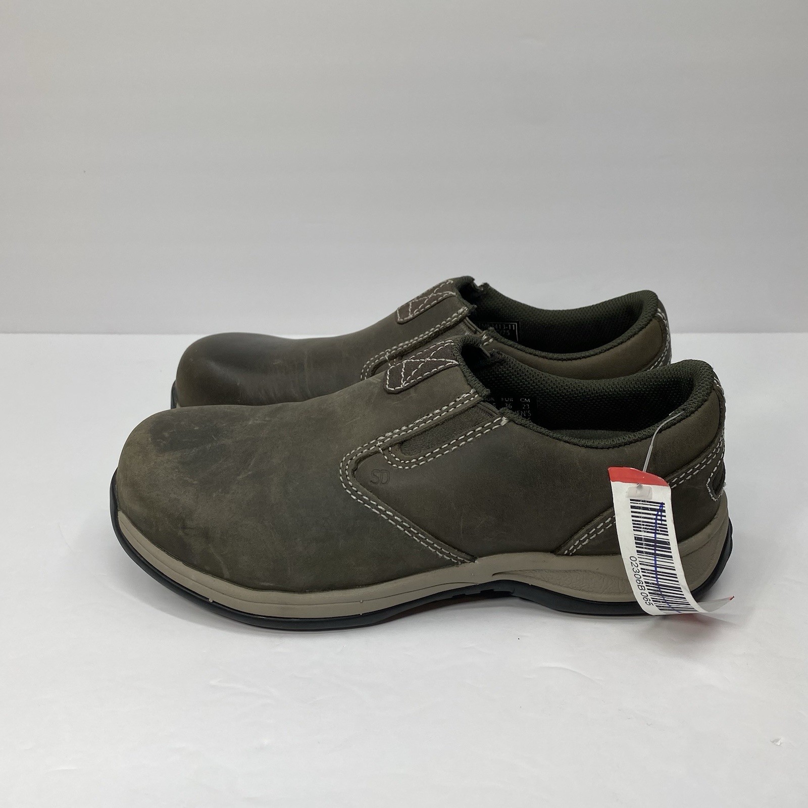 Red Wing Shoes Women 6 Brown ComfortPro Composite Toe Safety Slip On 2308 $220