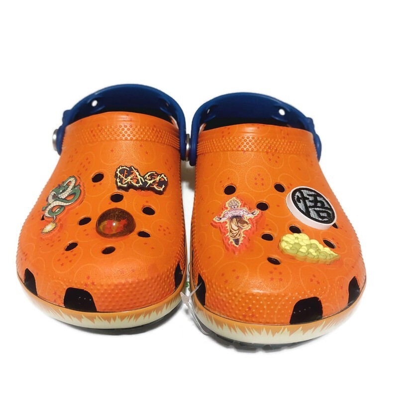 CROCS Dragon Ball Z Clogs Kids Size J4 Womens 6 DBZ Goku Slip On Sandals Shoes