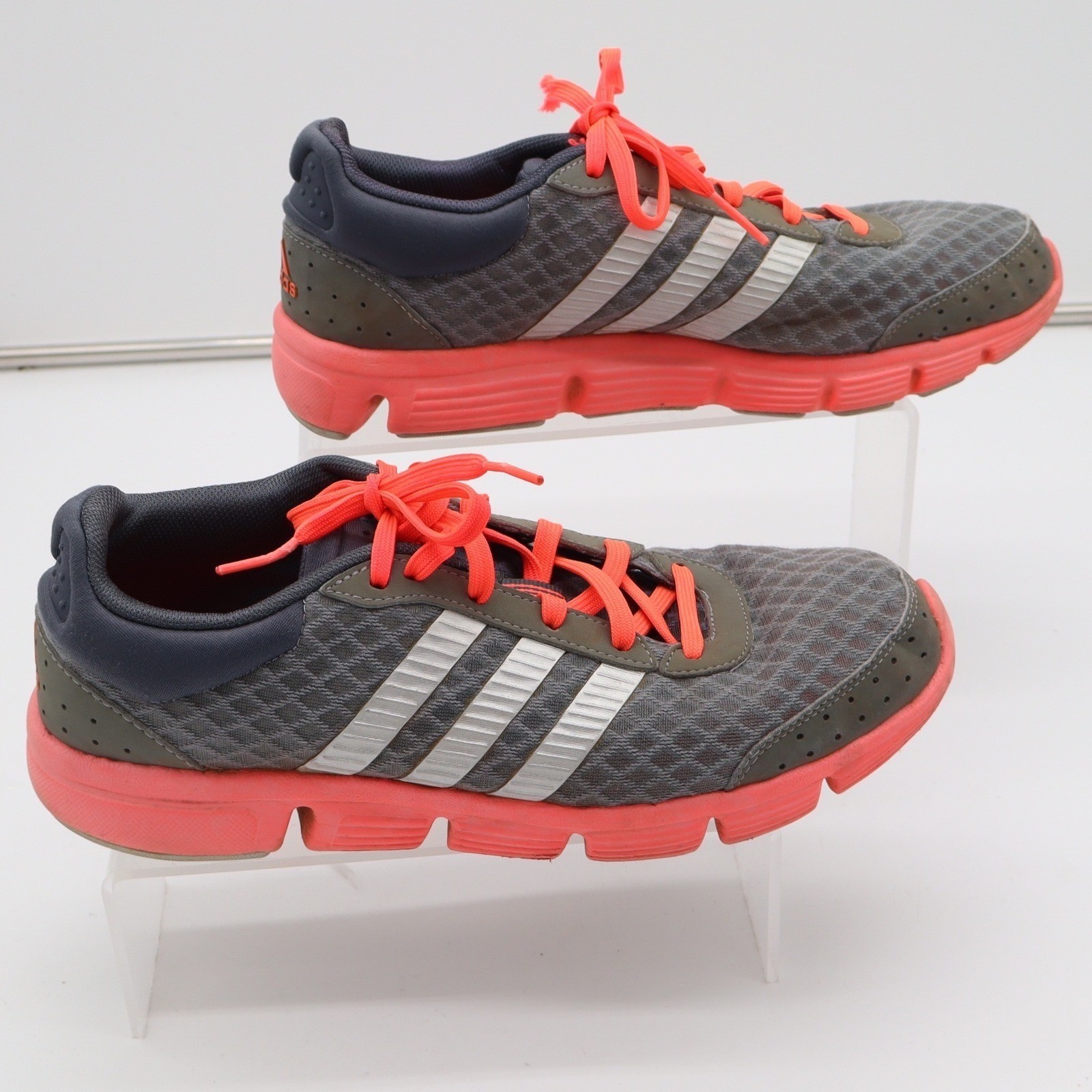 Adidas Climacool Women Running Shoes Grey Orange Pink G97196 Low Top Sneakers 10