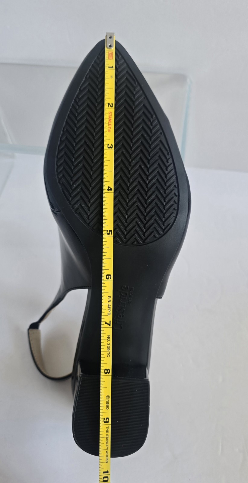 LifeStride Angel Pointed Toe Comfort Block Heel Slingback Pumps Size 7 Wide NIB