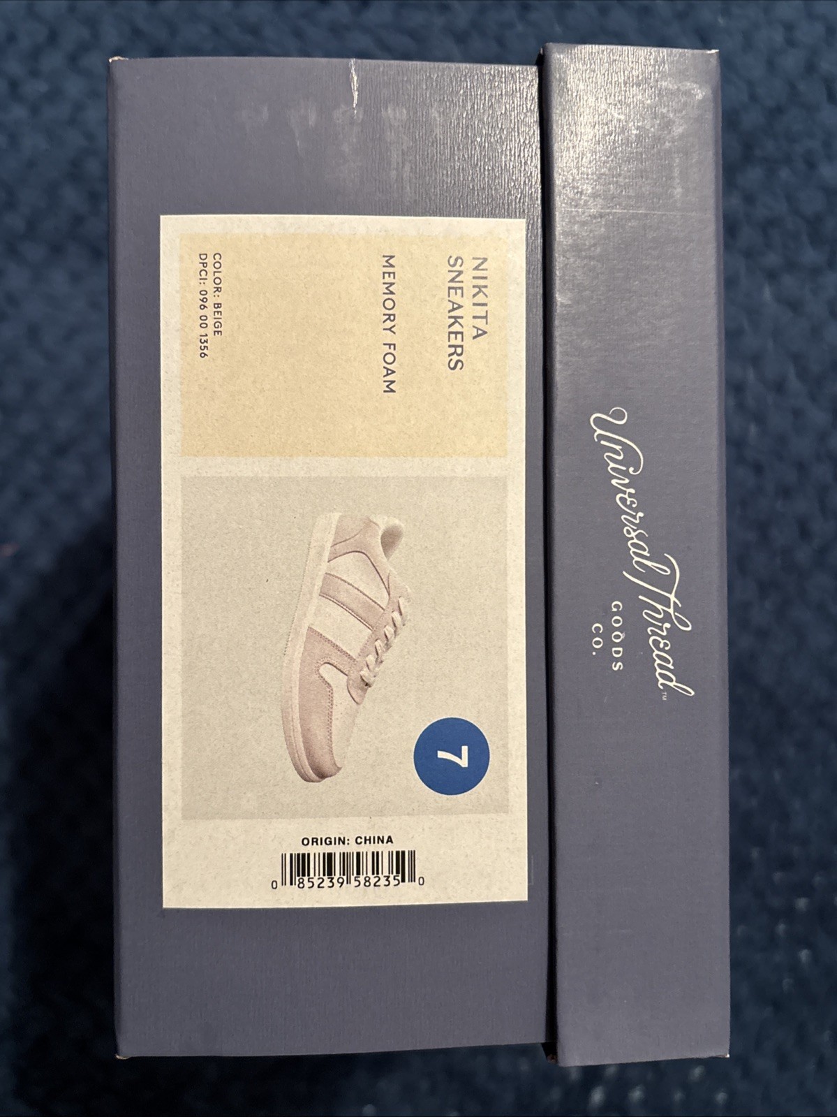 Universal Thread Women’s Nikita Beige/White Fashion Sneakers Size 7
