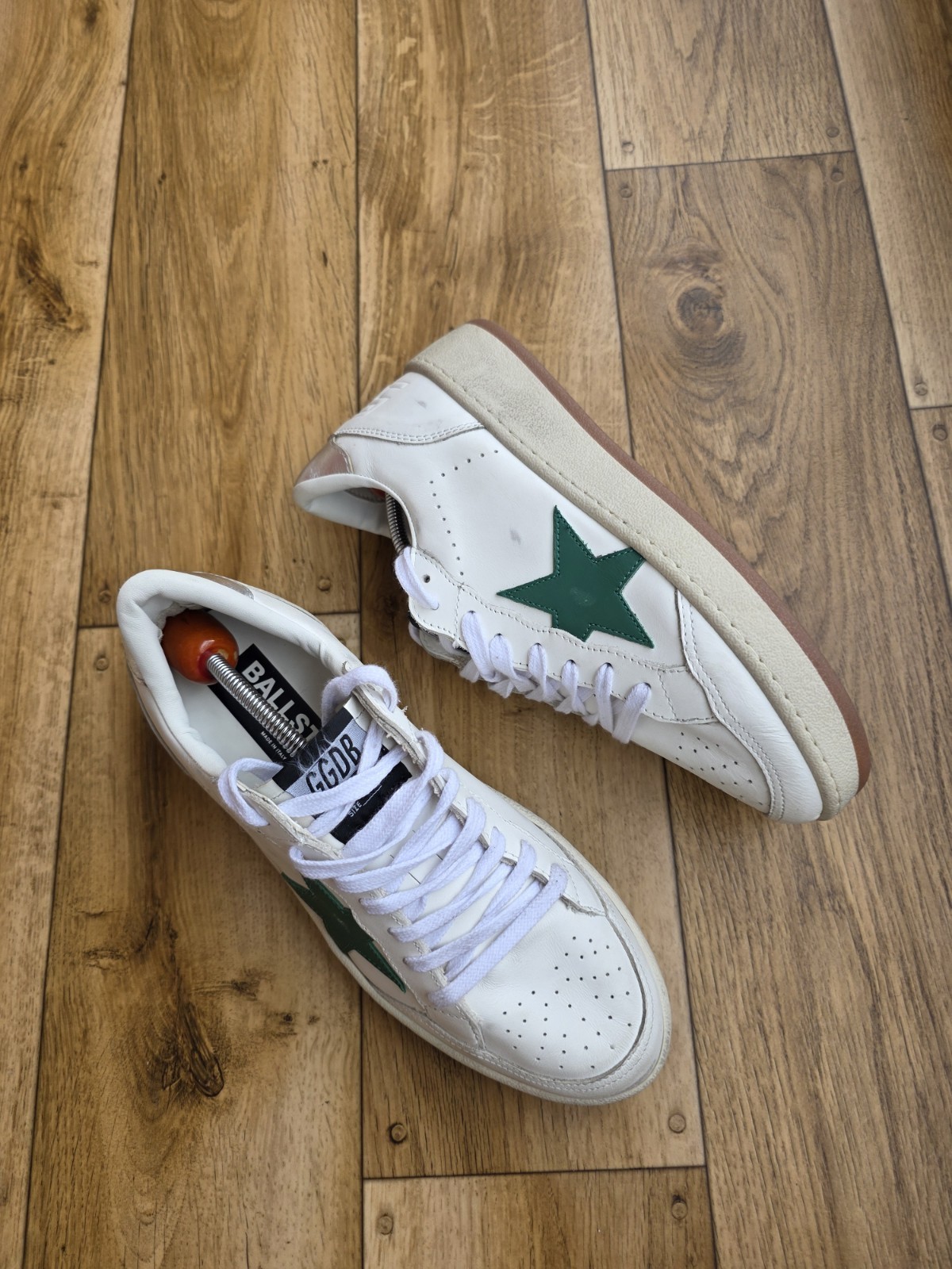 GOLDEN GOOSE BALLSTAR 2 LEATHER SNEAKERS SIZE 39 EU, 8.5 US, 6 UK