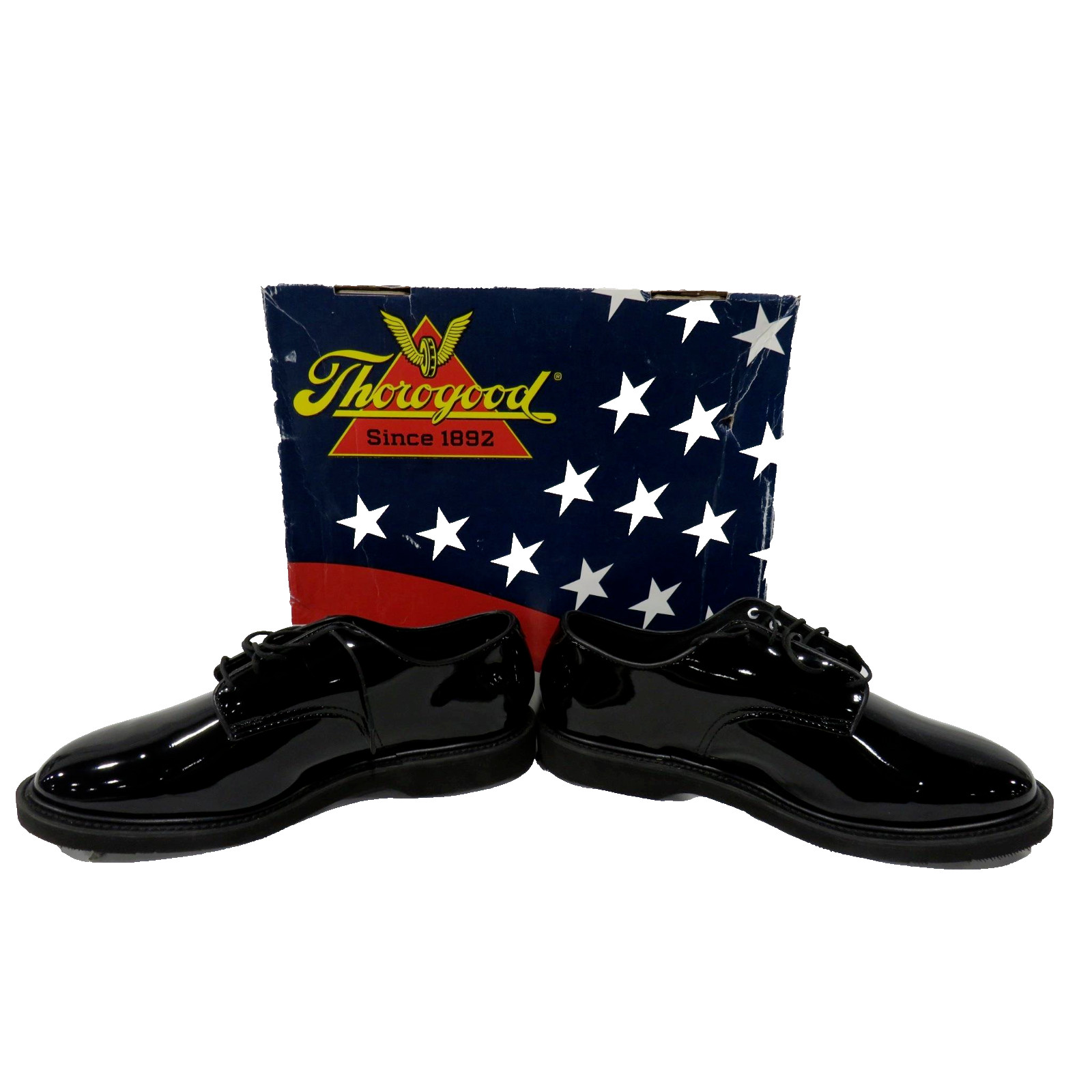 Thorogood Women’s Classic Hi-Gloss Black Oxford Shoes 531-6303 Size 5M NIB
