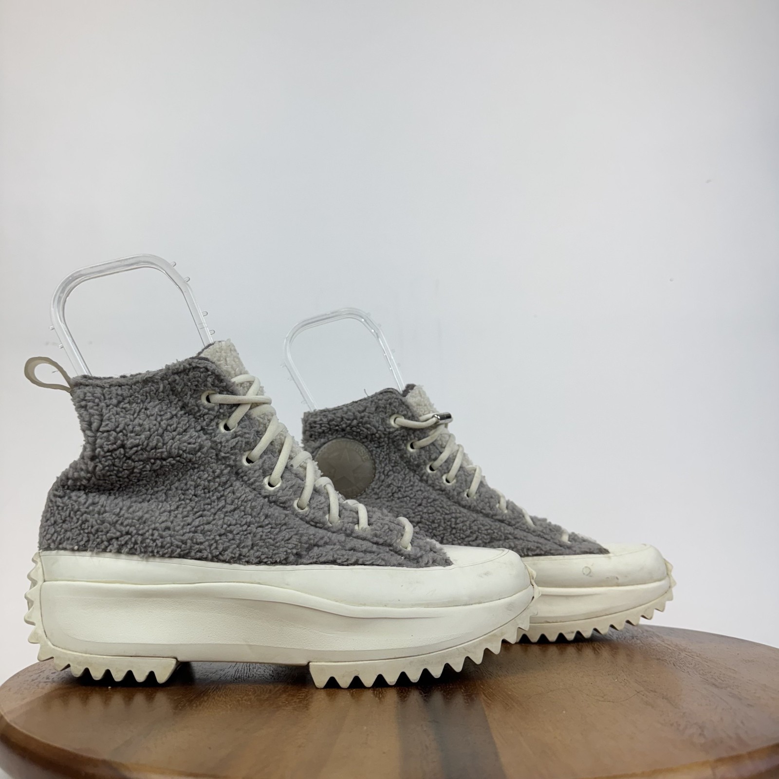 Womens Converse Run Star Hike High Sherpa Vapor Mauve Sneakers Shoes Size 9.5 M