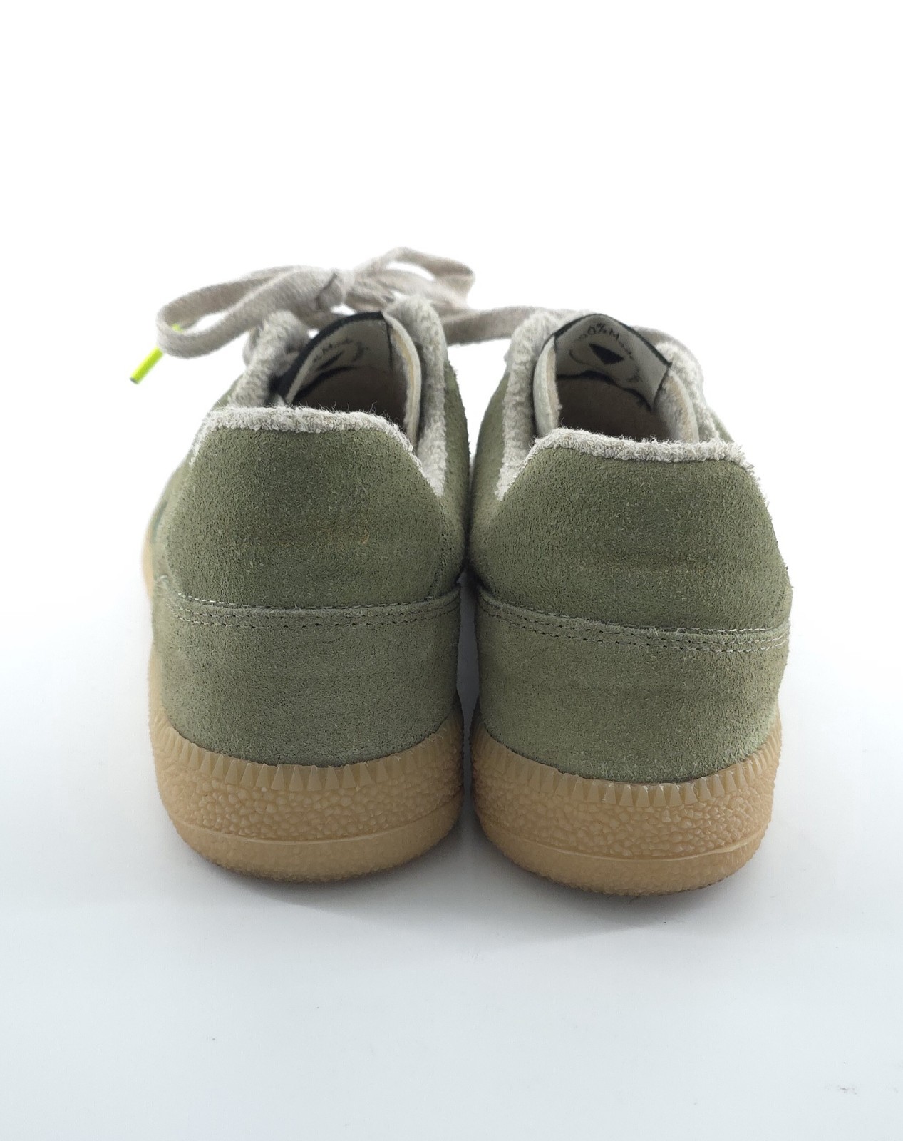 Verbenas Sora Cracking Sneaker Sage Green Rubber Sole Terry Cloth Lined Size 10