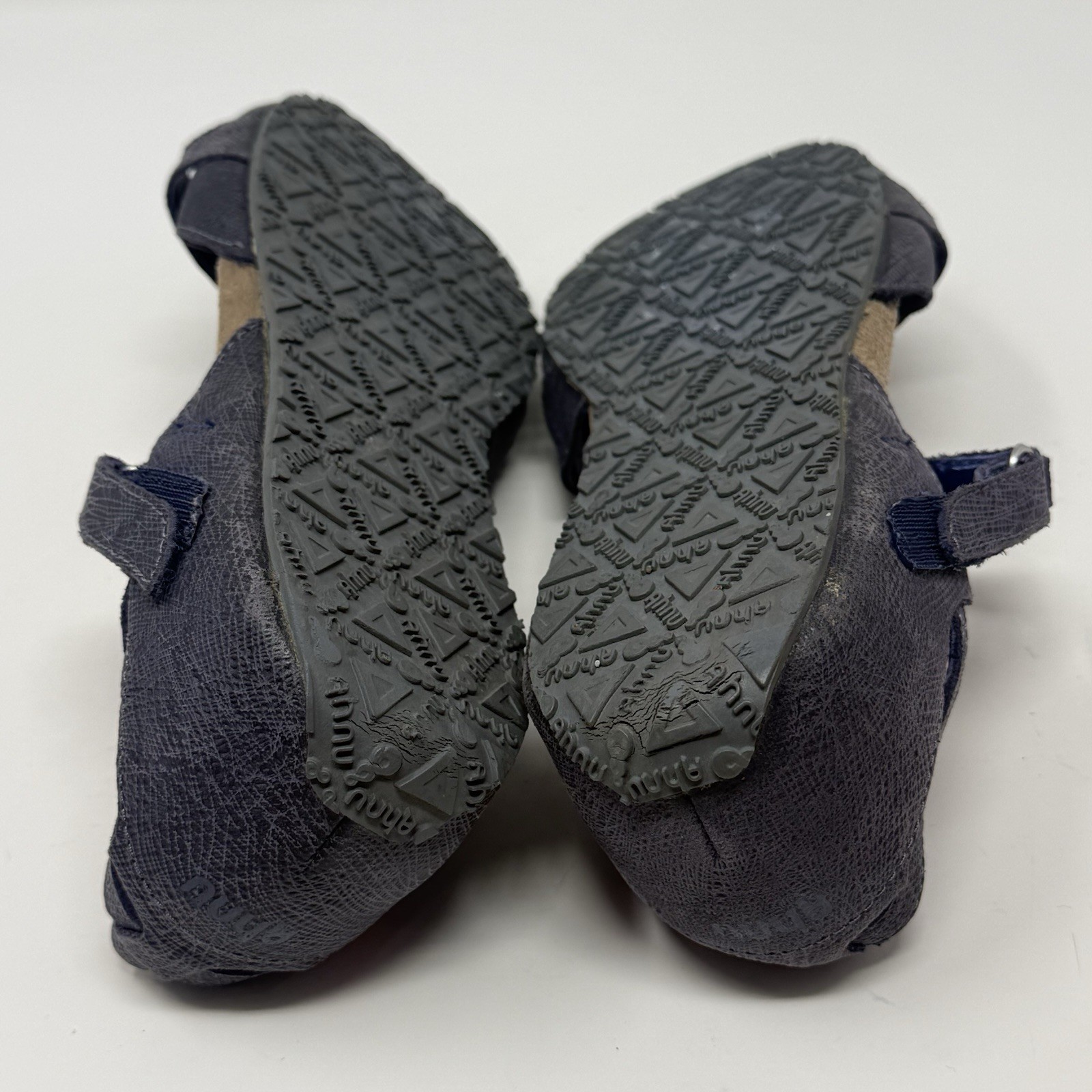 Ahnu Tullia II Mary Jane Shoes Womens 7.5 Blue Leather Casual Comfort Flats