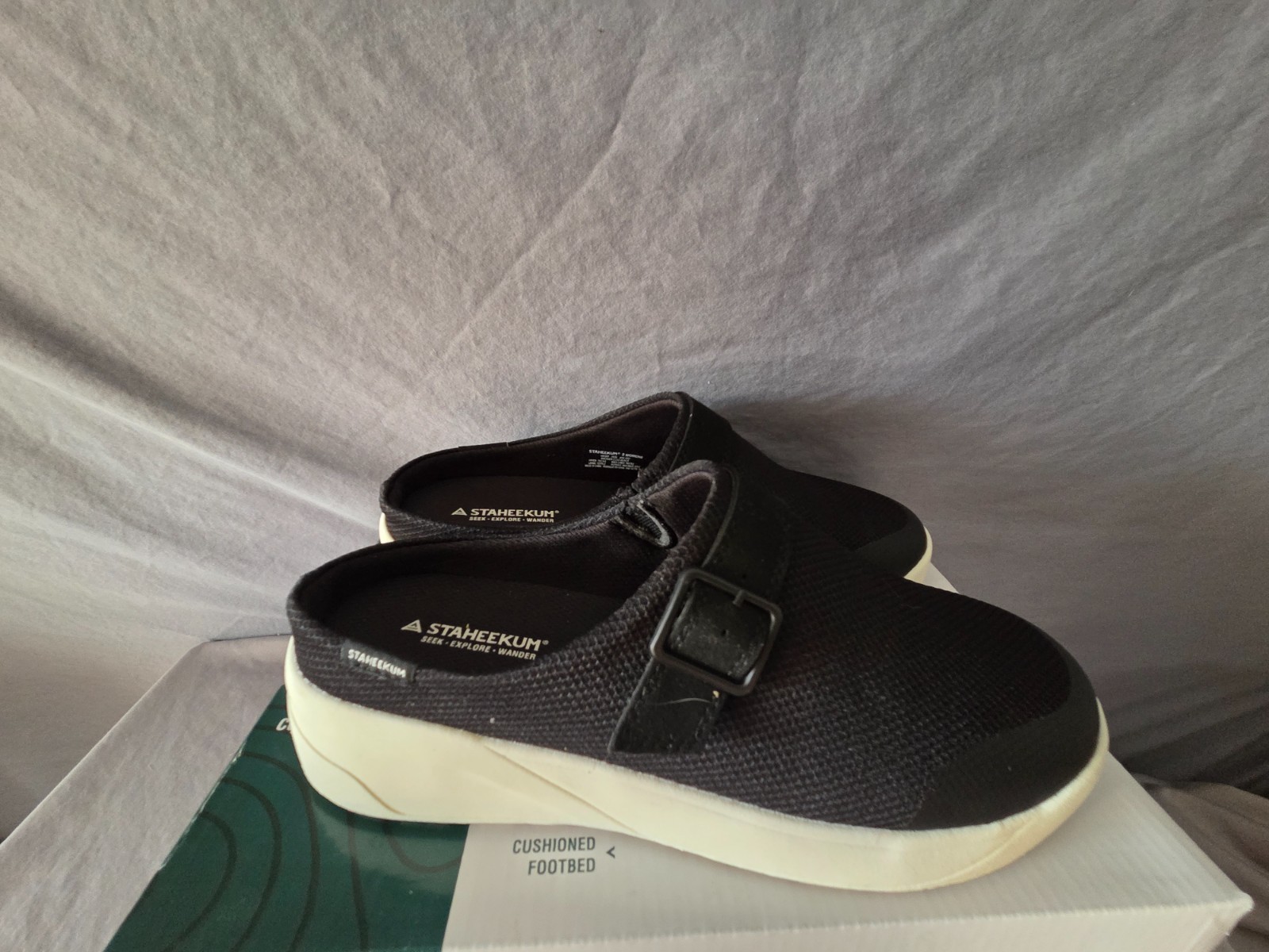 STAHEEKUM Women’s Comfort Sneaker Clog Sie 9 Black with box Slip On Cushioned