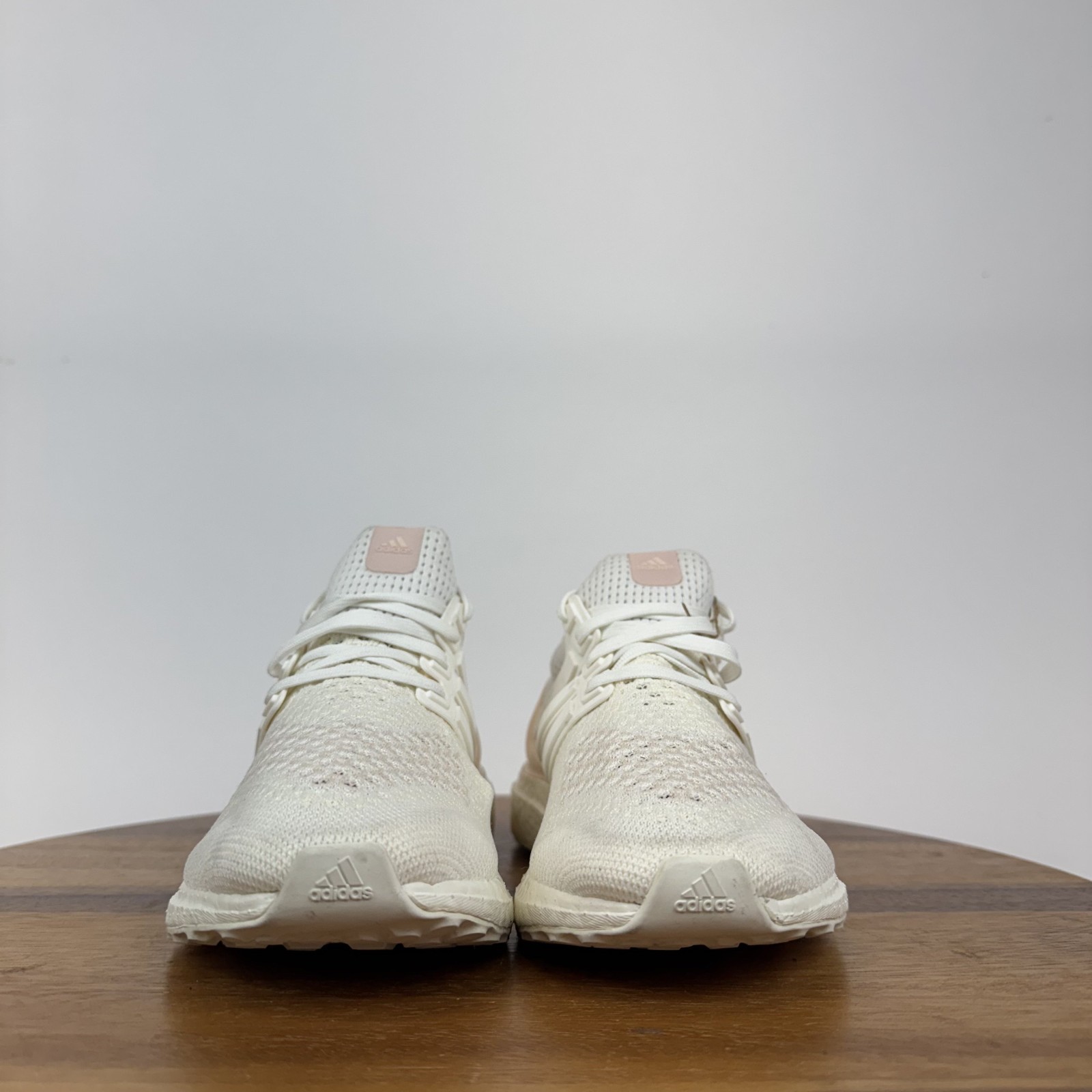 Womens Adidas Ultraboost 1.0 White Pink Athletic Running Sneakers Size 6 M GUC