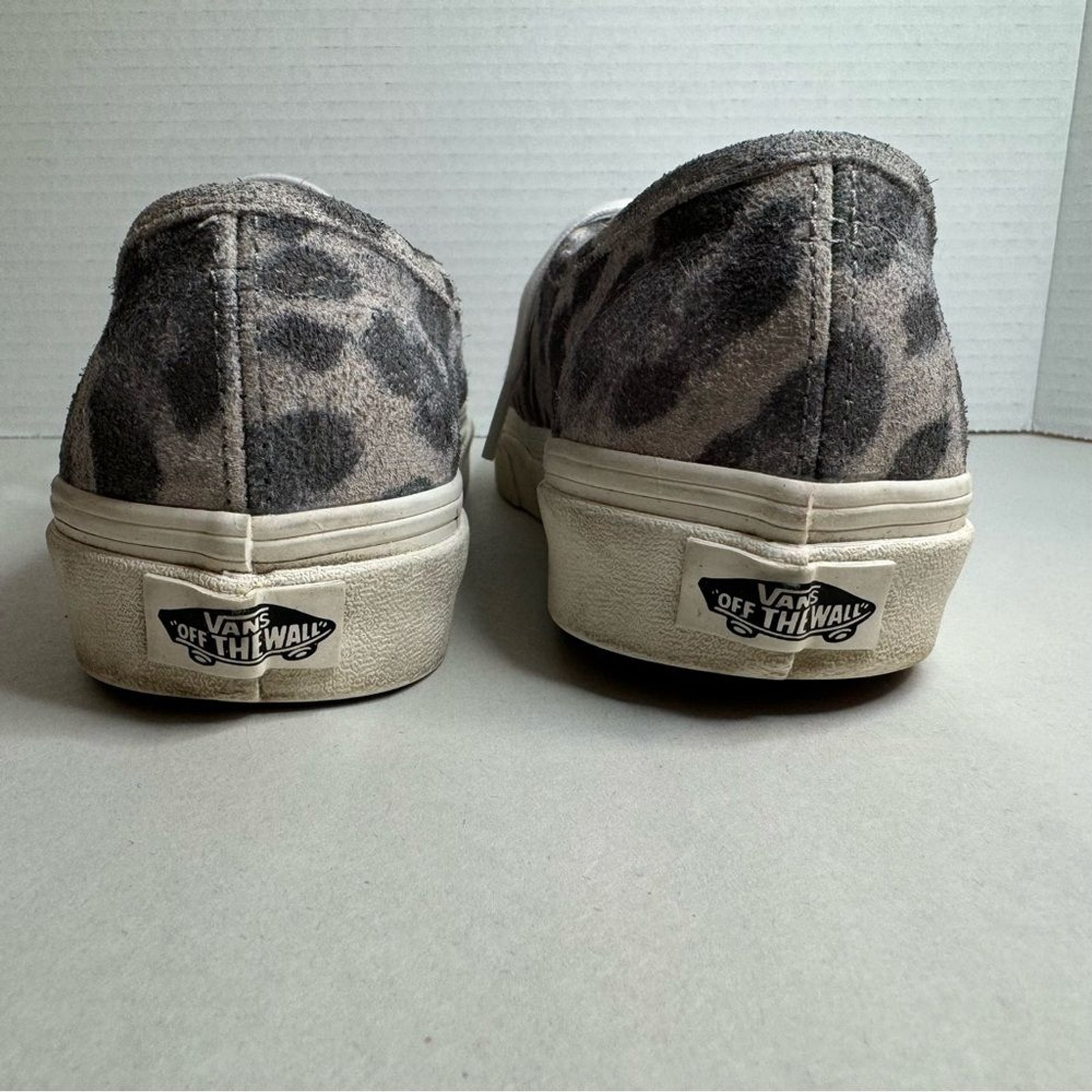 Vans Old Skool Hairy Suede Leopard/Marshmallow Sneakers Low-Top Shoes W/6.5 M/5