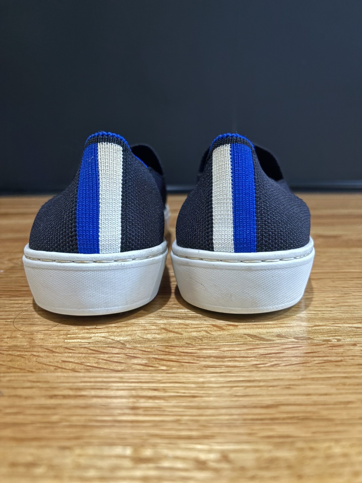 Rothy’s The Original Black Slip-On Sneakers Women’s Size 6 1/5 Machine Washable