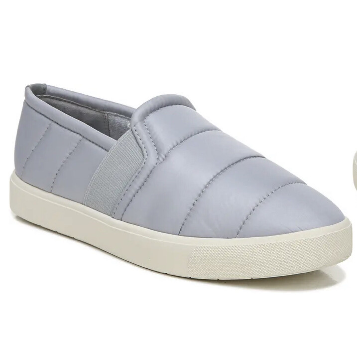 Vince Blair Quilted Slip On Shoe Slate Grey Women’s Size 9 US Quiet Luxury $200