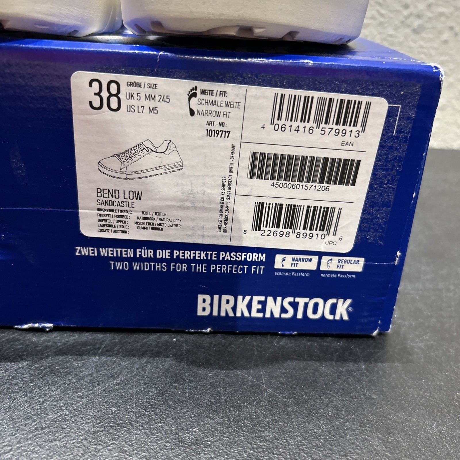 Birkenstock Bend Low Suede Textile Sandcastle EU 38 US L7 M5 Womens Mens