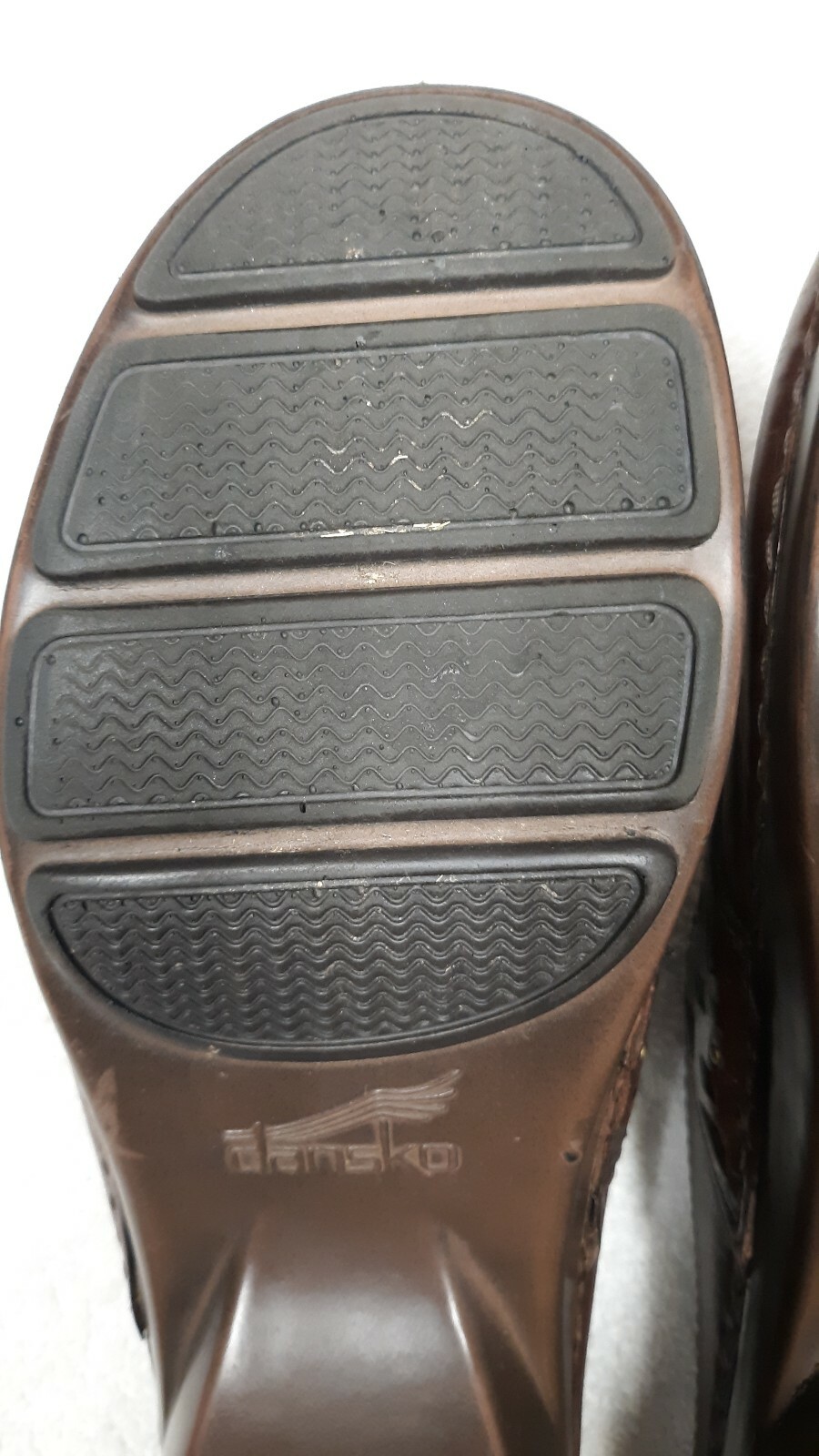 Dansko Shyanne Brown Leather Slip On Comfort Clogs Euro 39 Preowned