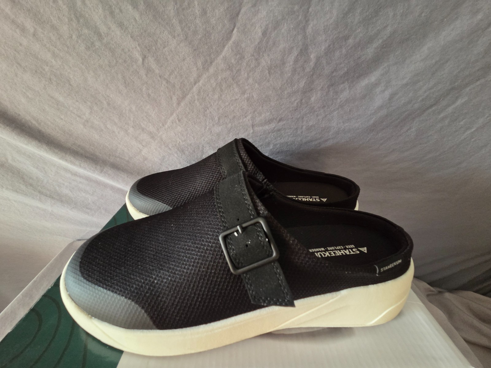 STAHEEKUM Women’s Comfort Sneaker Clog Sie 9 Black with box Slip On Cushioned
