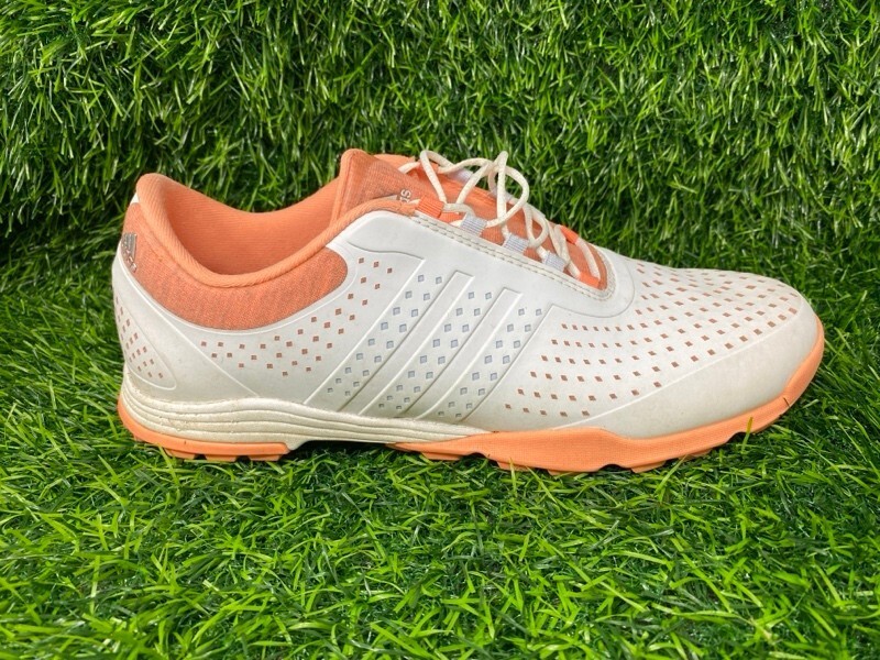 Adidas Lightweight Golf Shoes Women’s Size 9 White and Orange 2167