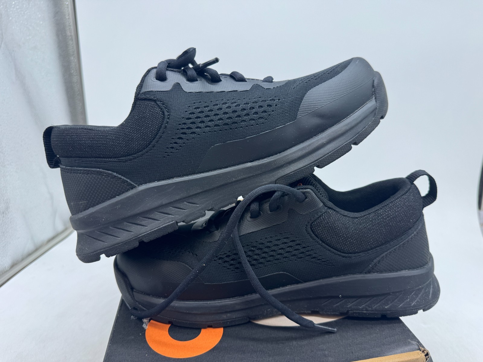 Bogs Sandstone Knit Low Composite Sneakers Women’s Black Mesh Safety Toe – 7.5