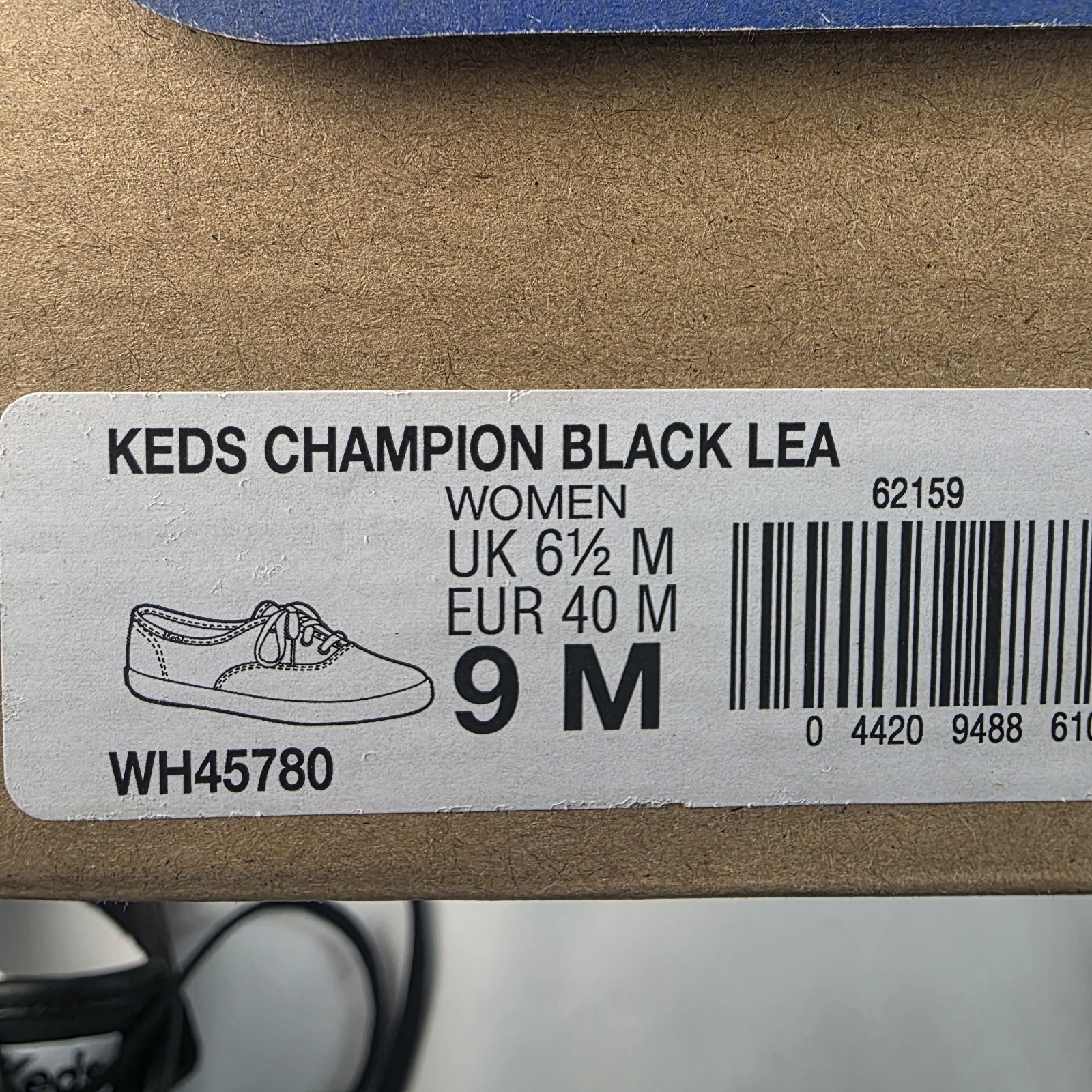 Keds Women Champion Originals Leather Womens Sneakers Size 9 M Black WH45780