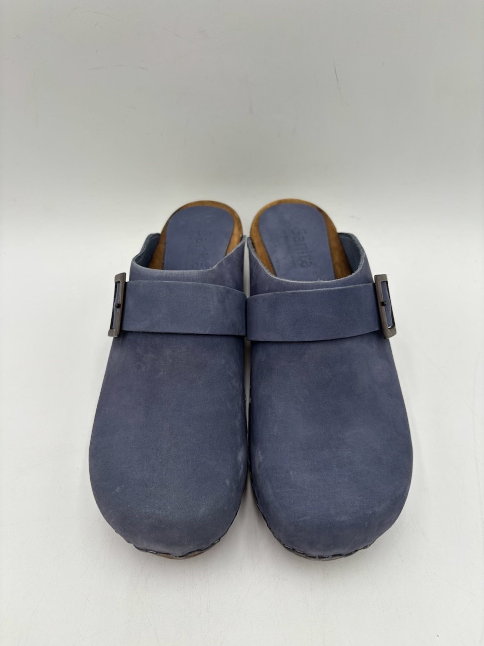 Sanita WOOD-URBAN OPEN OIL DOVE 475062 Women’s NEW Clog Blue EU Size 38