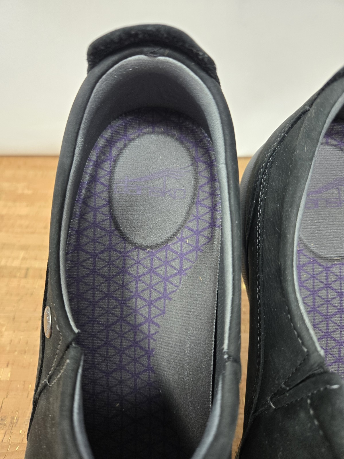 DANSKO Patti Shoes Womens 10.5-11 EU 41 Black Nubuck Leather Slip-on Mary Jane