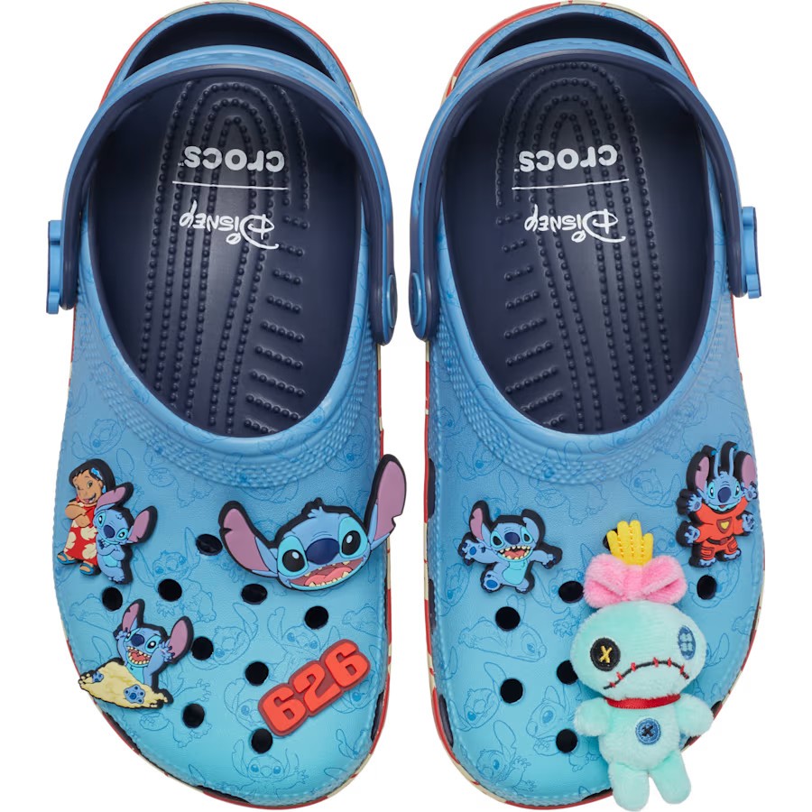 Crocs Disney Lilo & Stitch Classic Clog Multi Size Blue Sandals 213006-90H NEW