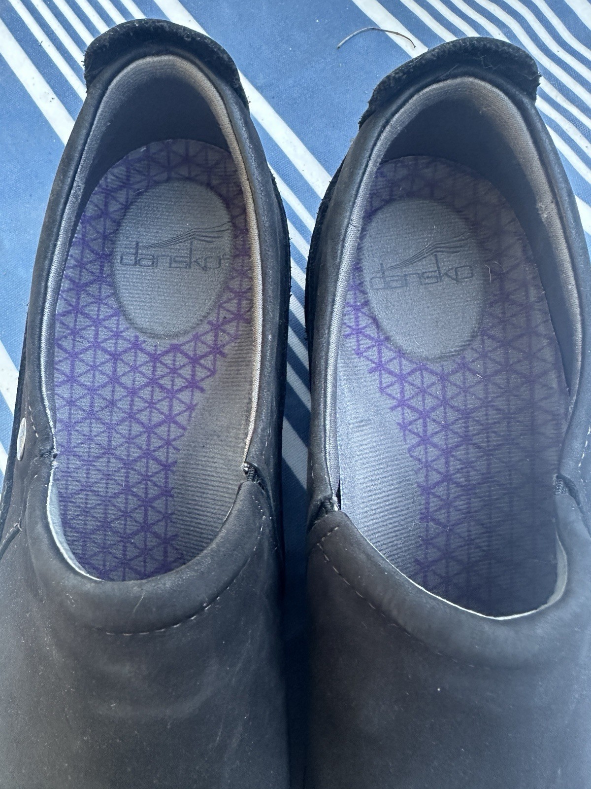 Dansko Patti Women’s Slip-On Shoes, Black Milled Nubuck, 41 Waterproof New $149