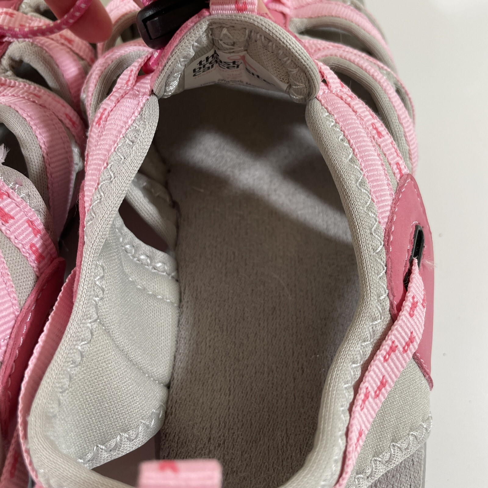 Women’s Sports Hiking Walking Sandals Size 6 Breast Cancer Awareness Pink/Gray