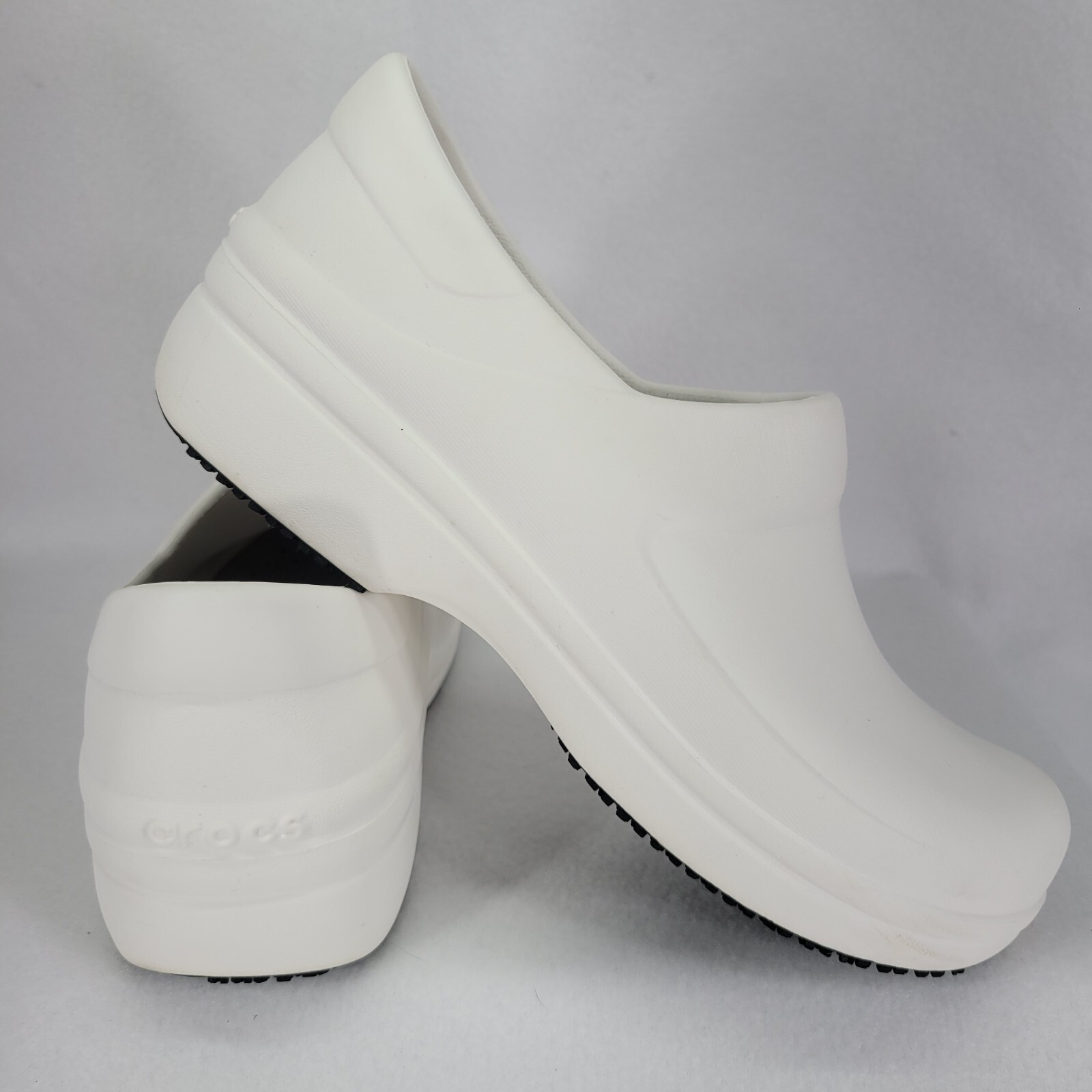 Crocs Shoes Womens 8 Neria Pro White Croslite Slip Resistant Clogs Nursing