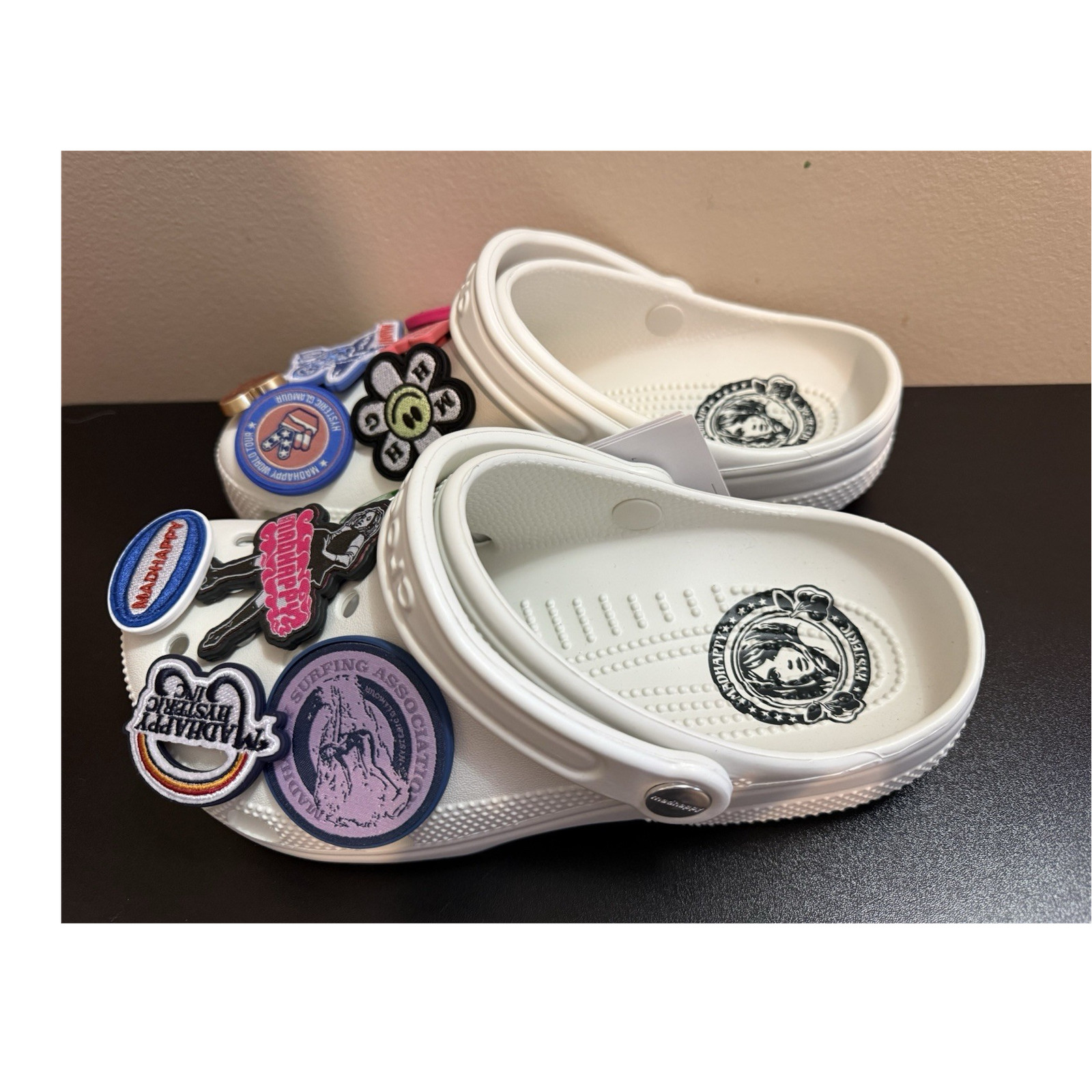 Crocs Madhappy x Classic Clog Almost White Women’s 8 Comfort Arch Support
