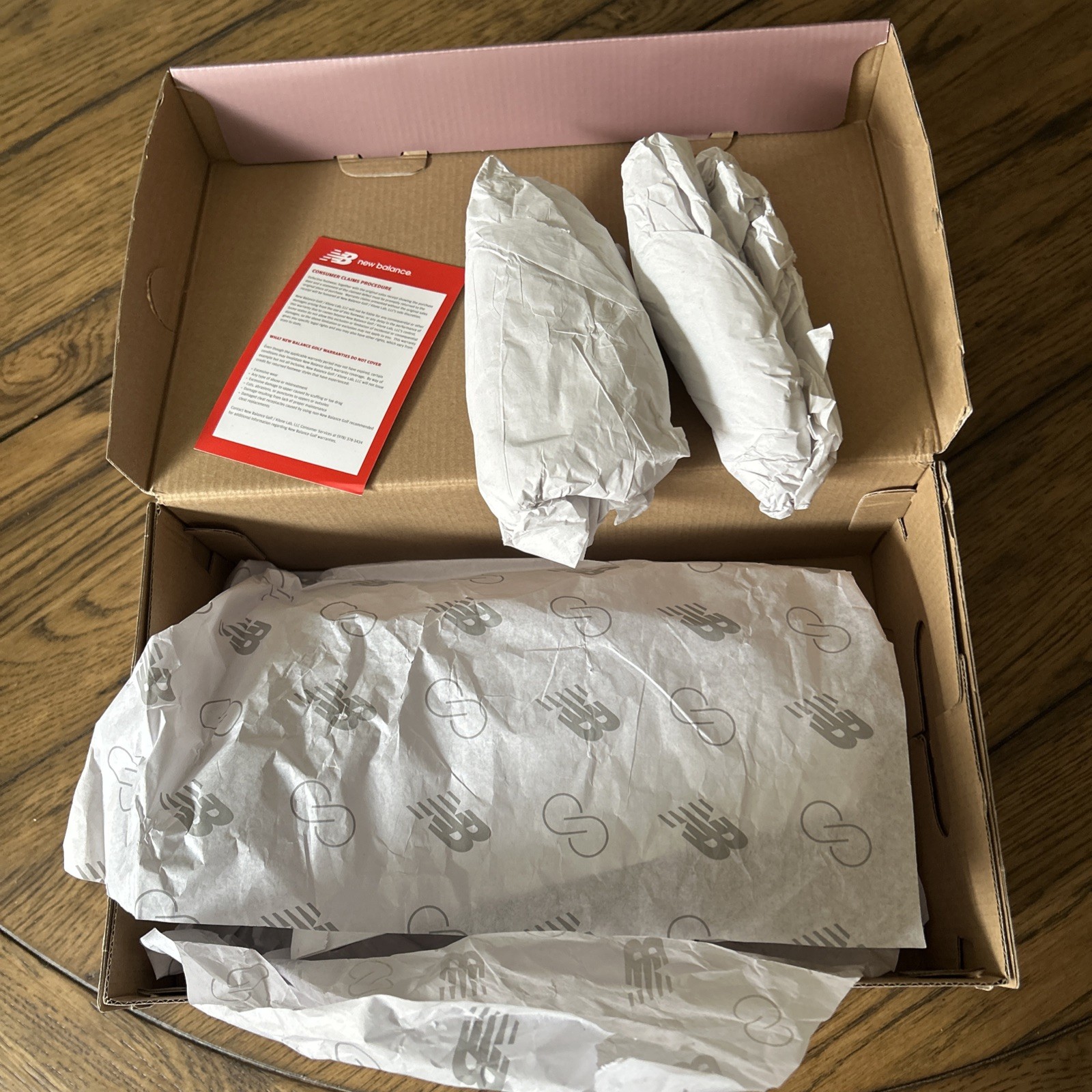 New Balance Shoe Box EMPTY Size 9 Women’s Golf With Tissue Card
