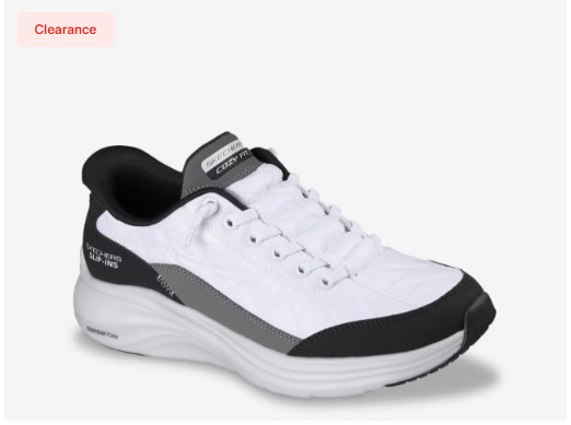 Skechers Slip-ins Contour Foam Cozy Fit Slip-On Sneaker – Women’s White/Black