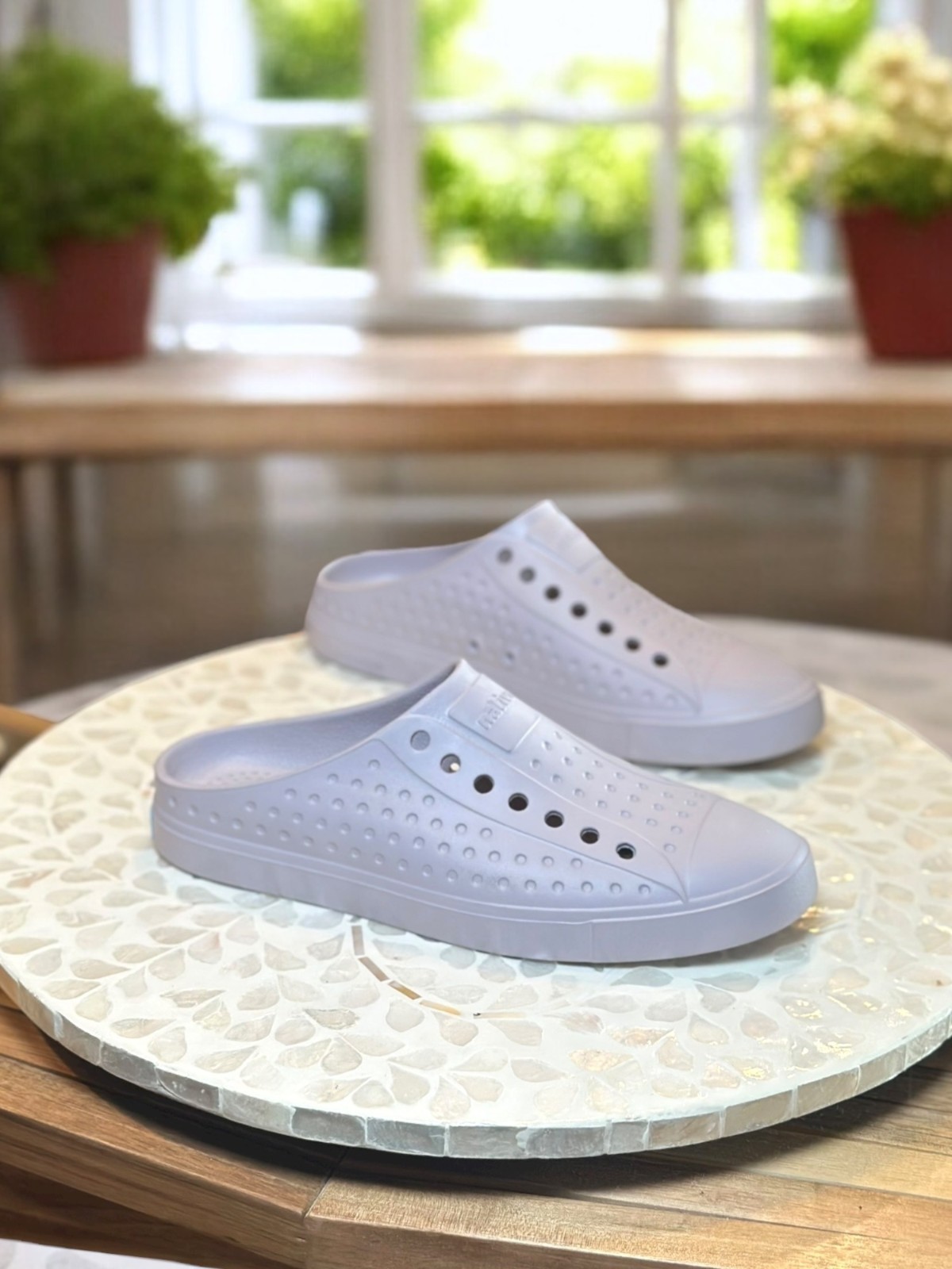 Native Jefferson Clog Mule EVA Slip-On Purple M4/W6 Waterproof Odor-Resistant 6
