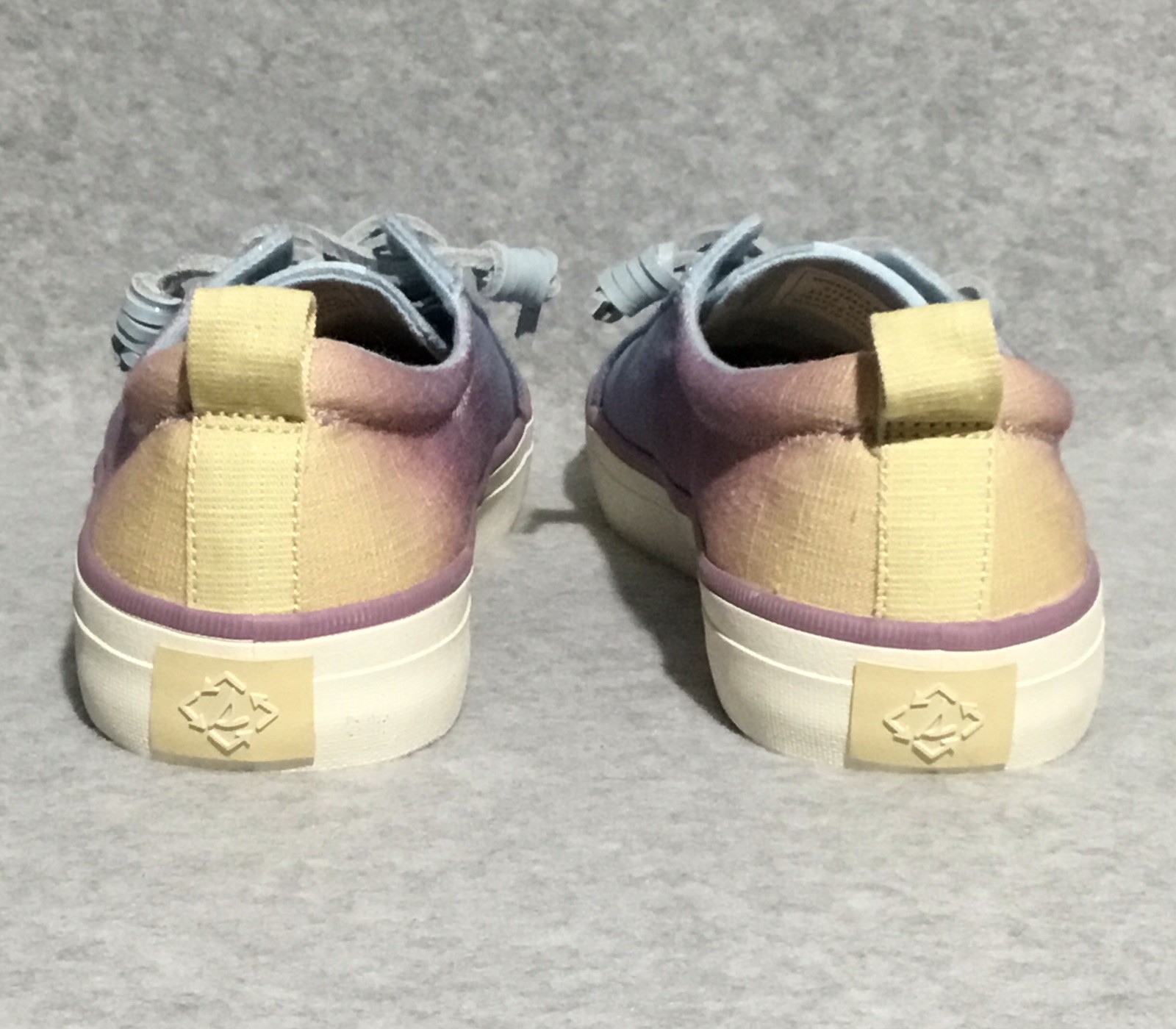 Sperry Crest Vibe Shimmer Sneakers Women’s 8.5 Blue Purple Ombré Slip On Shoes