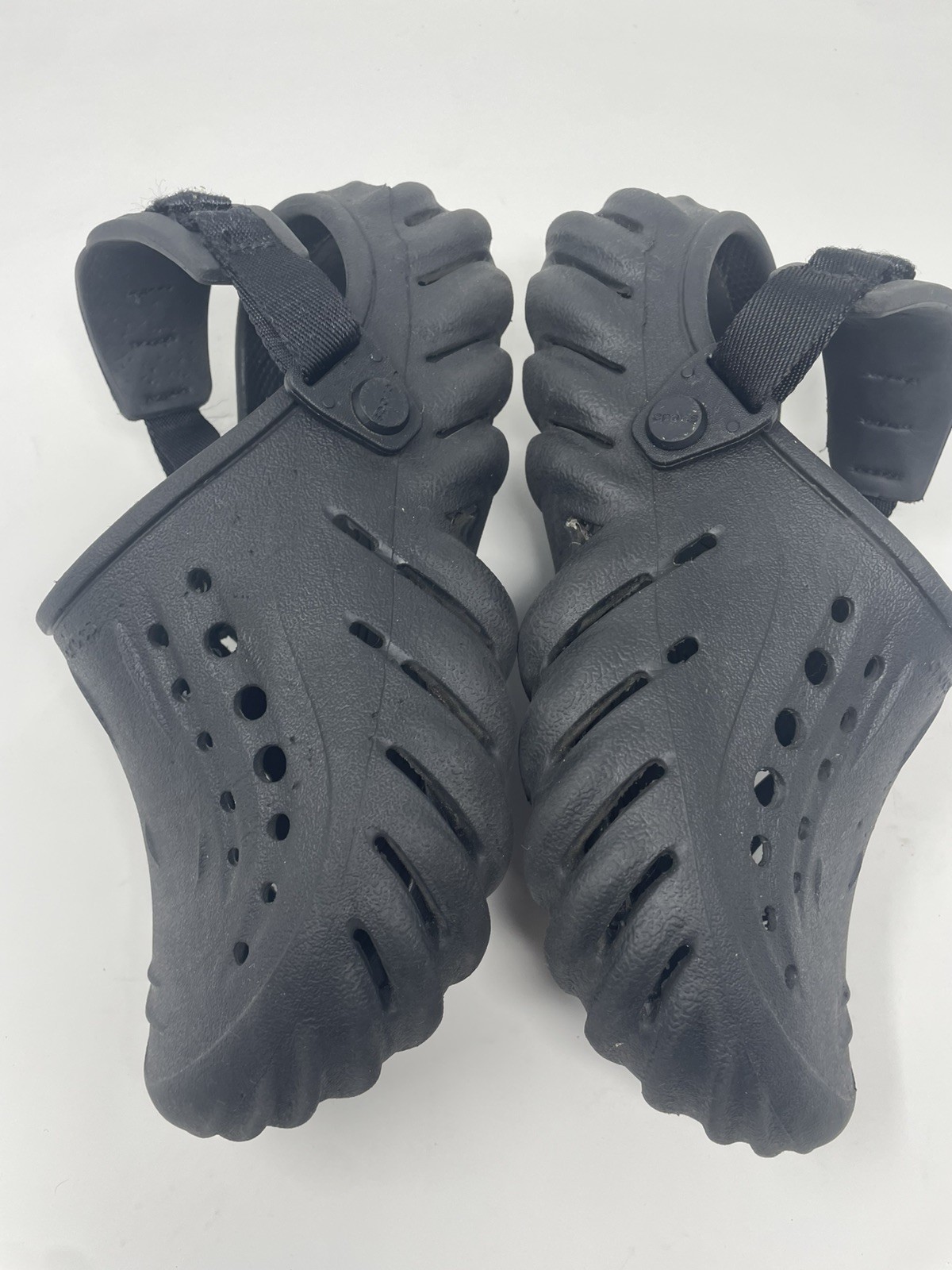 Crocs Pollex Clog Salehe Bembury Black Fingerprint Sole Rare Size M4 W6