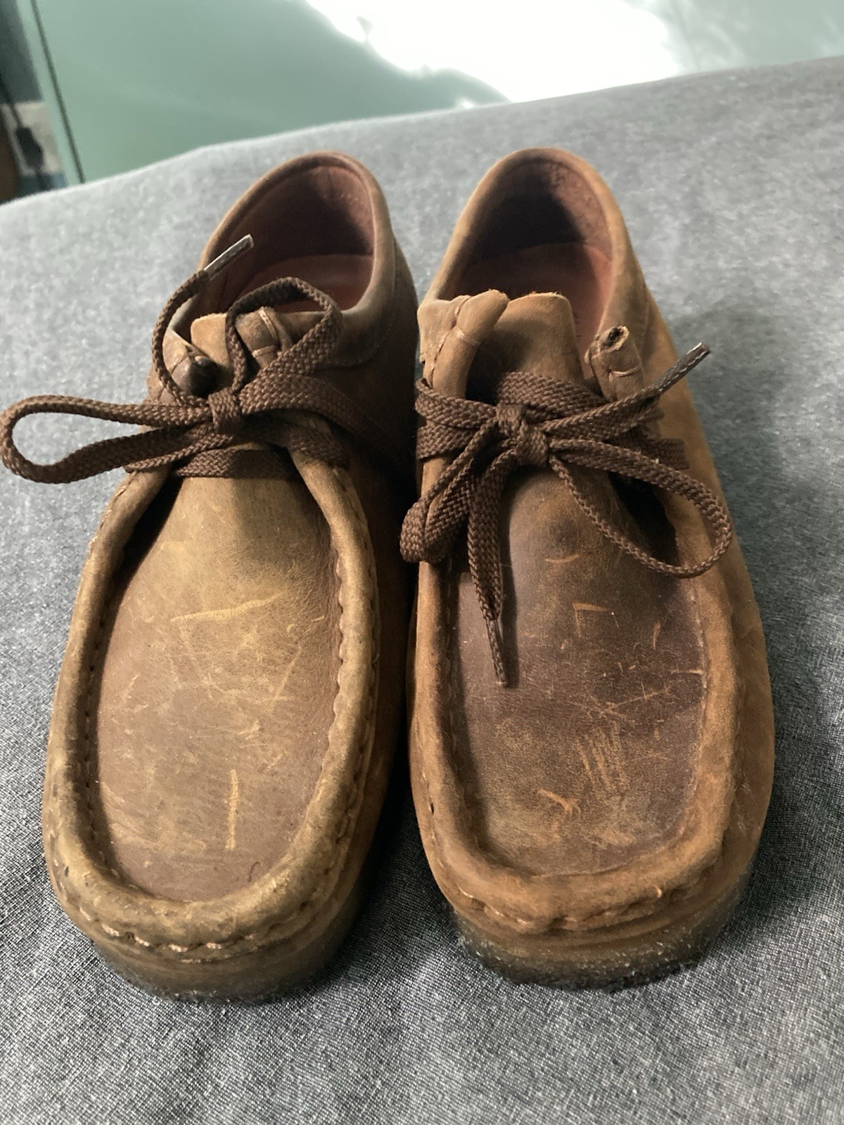 Clarks Originals Wallabee Low Desert Chukka Smooth Leather Women’s 8