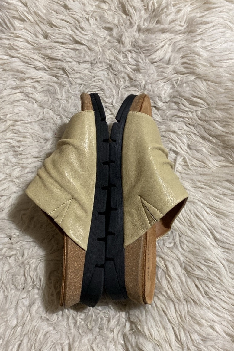 Salvia Blake Womens Platform SlideWedge Comfort Sandal Size 39/40 EULeather