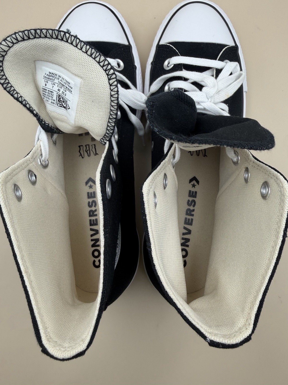 Converse Chuck Taylor All Star Lift Platform High Top Women’s 9 Black 560845F