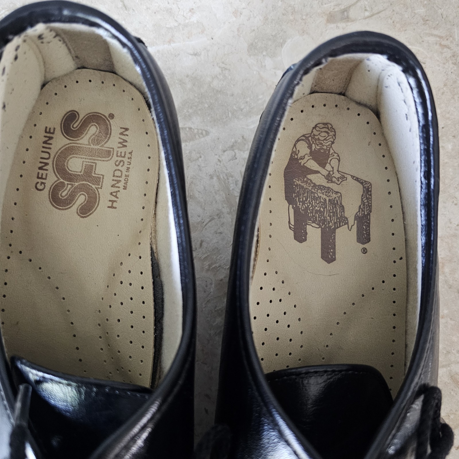 SAS Siesta Moc Toe Shoes Womens Size 11 M Black Leather Comfort Hand Sewn USA