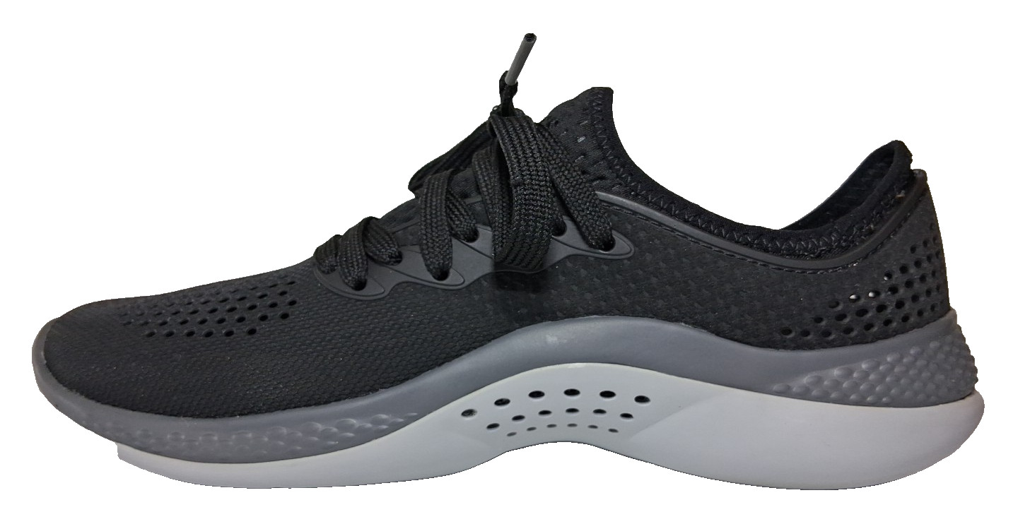 Crocs LiteRide 360 Pacer Sneaker Shoes Women Size 7 Black Grey Beach Waterproof