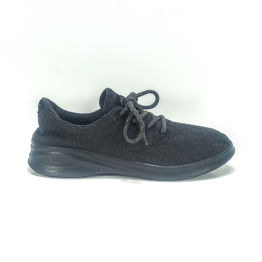 JSport By Jambu Crane Wool Womens 9M Black Dark Charcoal Memory Foam Sneakers