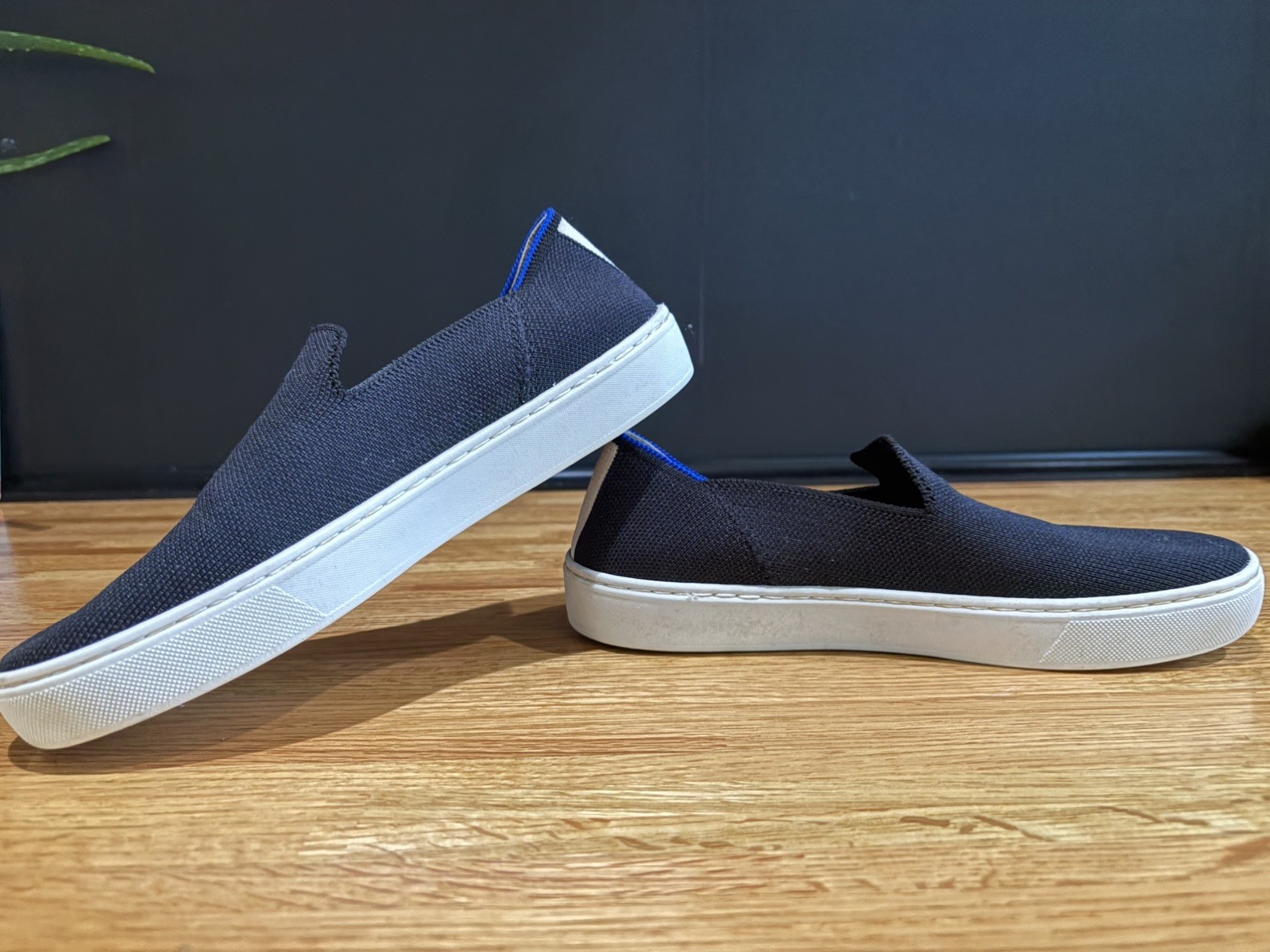 Rothy’s The Original Black Slip-On Sneakers Women’s Size 6 1/5 Machine Washable