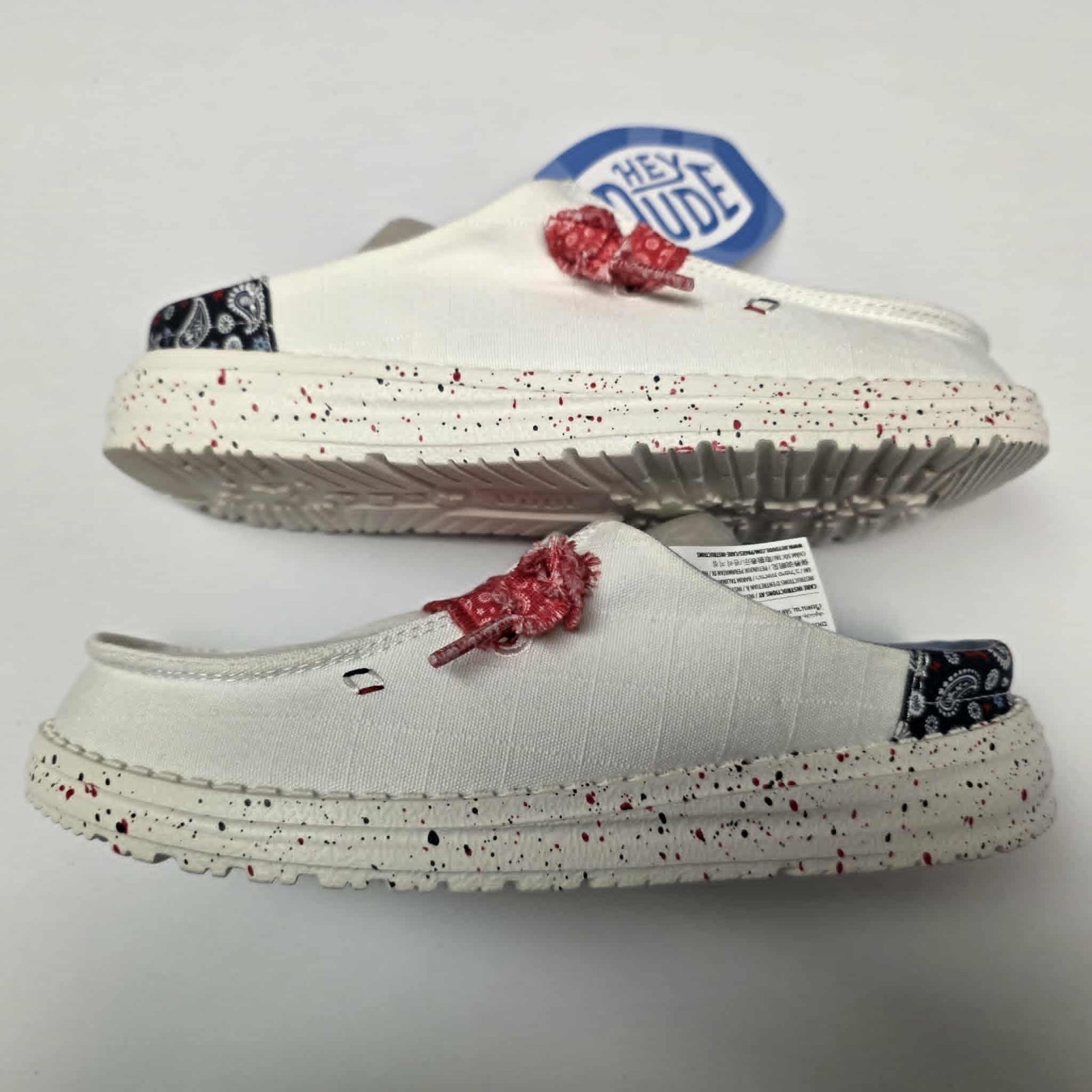 Hey Dude Women’s Wendy Slip Americana Paisley White/Multi NIB! 2026