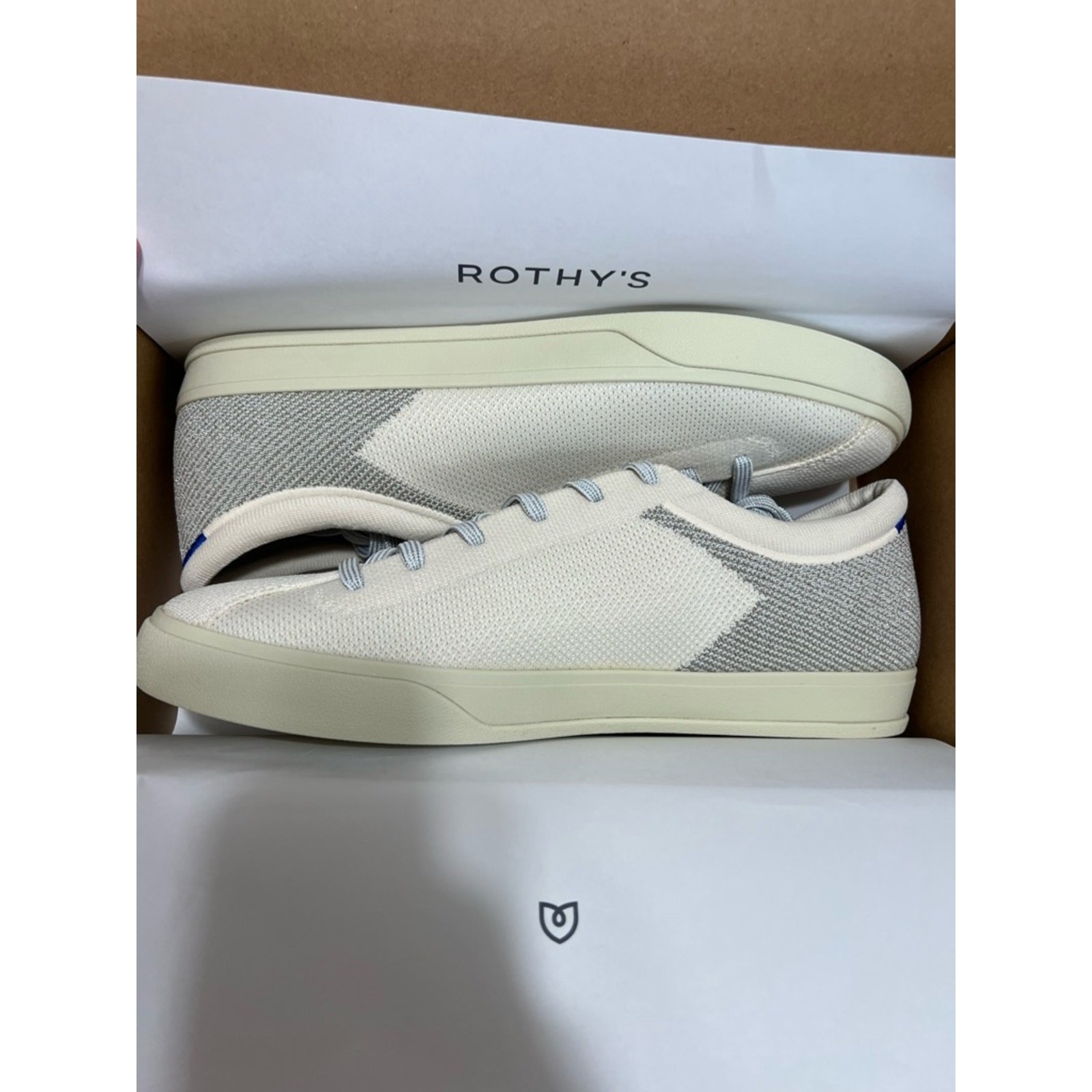 Rothy’s Lace Up Sneaker – Diamond Twill – Size 12.5
