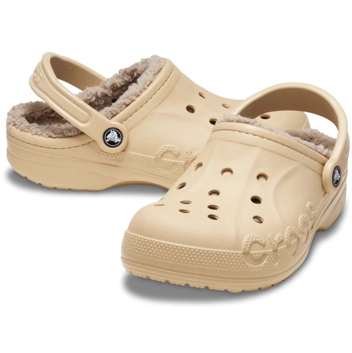 Crocs Men’s and Women’s Unisex Baya Lined Clogs Chai Men 5/Women 7