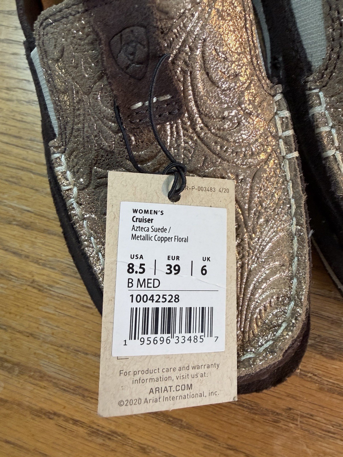 Ariat Women’s Cruiser Shoes Brown Suede Aztec Print Size 8.5B Western Slip On
