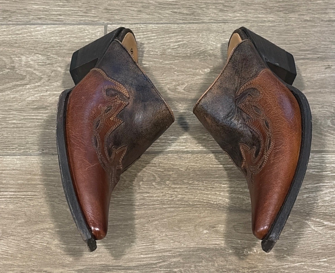 Stetson Western Mules Shoes Women’s Sz 8.5 B Clean Original