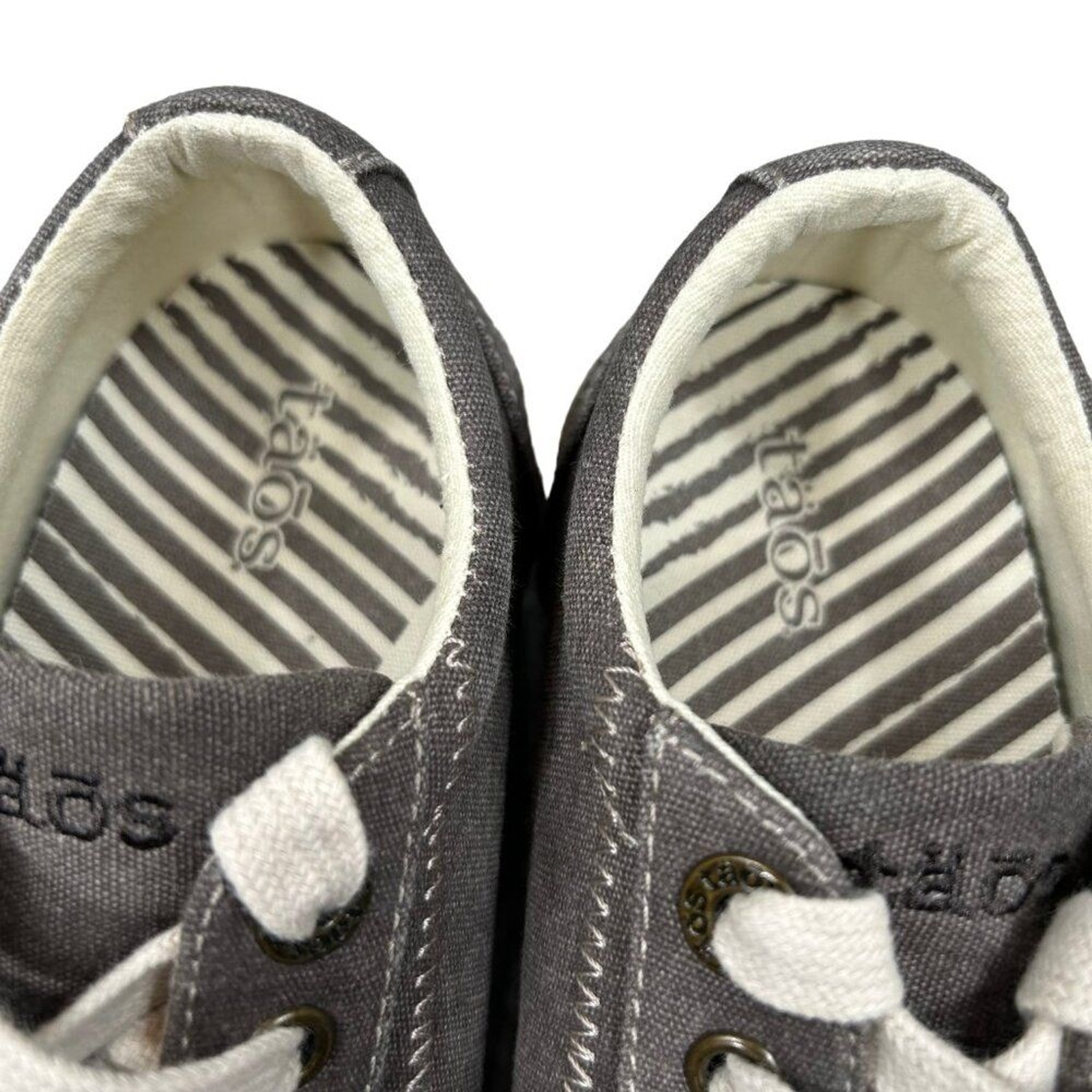 Taos Star Canvas Chocolate Washed Sneakers Size 5.5