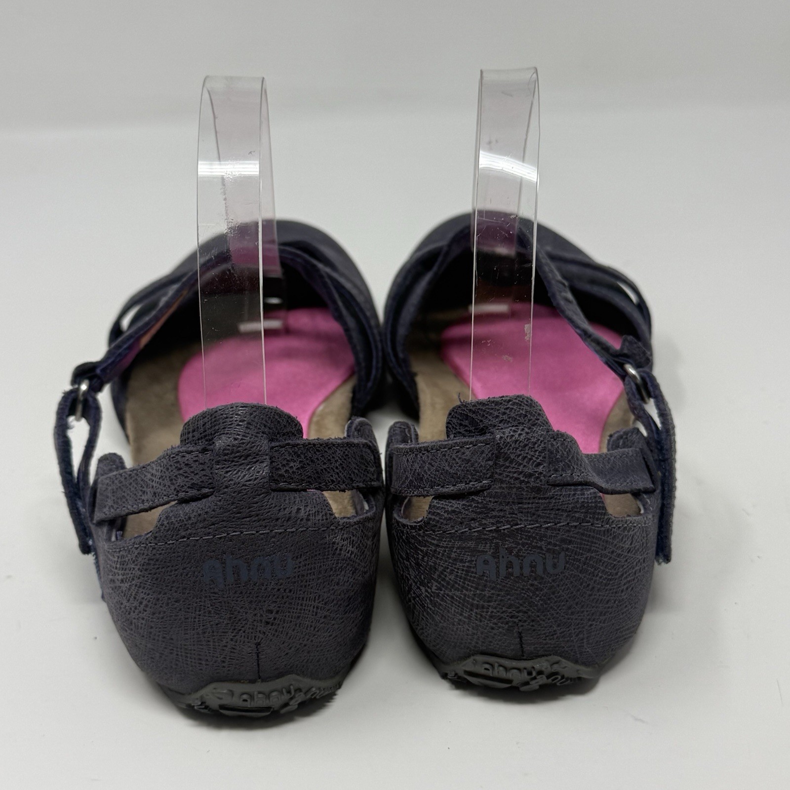 Ahnu Tullia II Mary Jane Shoes Womens 7.5 Blue Leather Casual Comfort Flats