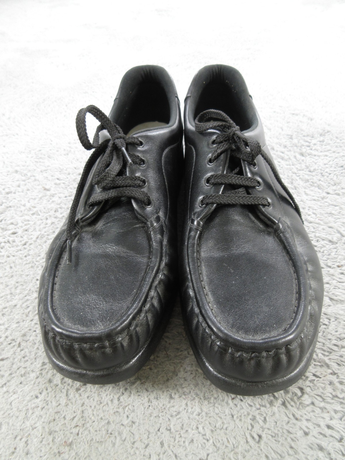 SAS Tripad Comfort Shoes Womens Size 10 N Black Leather Moccasin Walking Casual