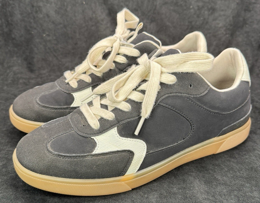 Blowfish Malibu Tastic Lace Up Sneakers Black Faux Suede Womens Size 10 EUR 40.5