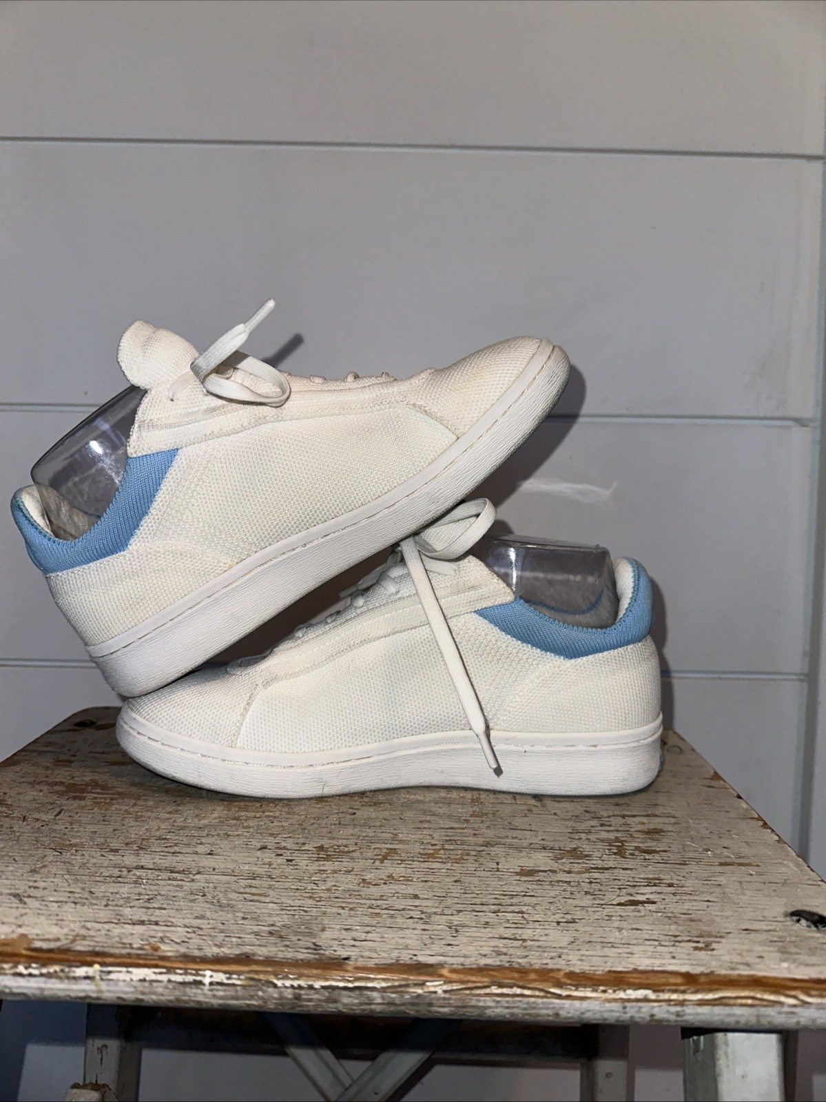 Vivaia Versa V Pro unisex knit sneakers W 6.5 M 5 EU 37 White Blue Lace Up